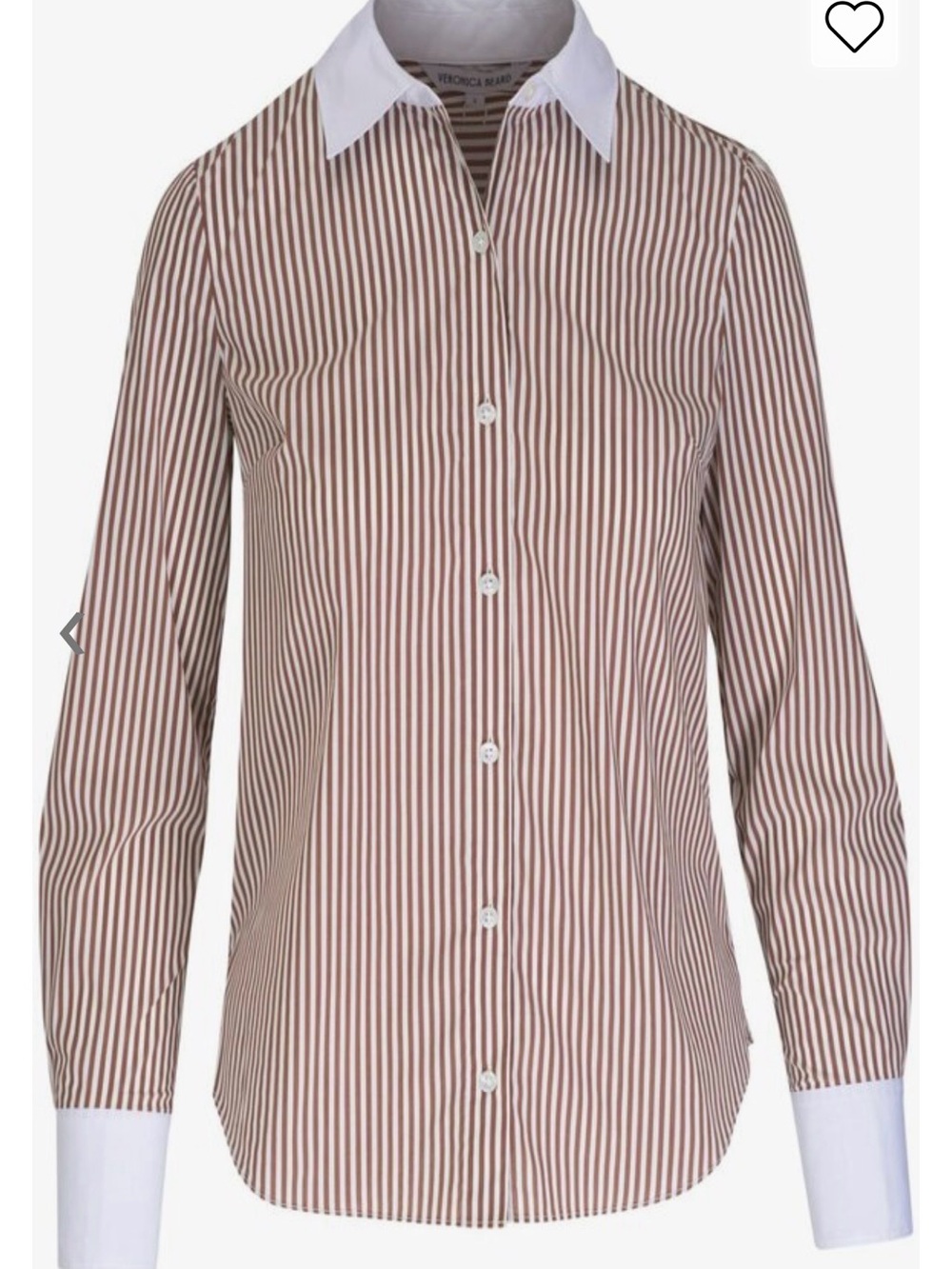 VERONICA BEARD
Marisol Deep Ochre White Stripe Poplin Shirt
NWT